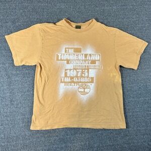 Vintage Timberland Graphic T-Shirt Durable Logo Tee Mens Large Faded‎ Tie Dye